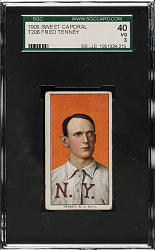 1909-1911 T206 White Border Fred Tenney SGC VG 40