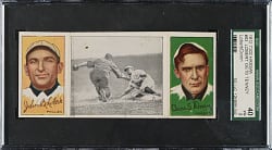 1912 T202 Hassan Triple Folder "Lobert Gets Tenney" Lobert/Dooin SGC VG 40