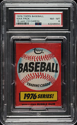 1976 Topps Unopened Wax Pack PSA NM- MT 8 - 15 Cent Variation