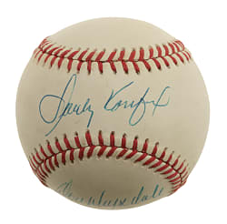 Sandy Koufax and Don Drysdale Dual-Signed Baseball