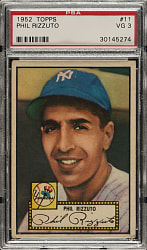 1952 Topps #11 Phil Rizzuto PSA VG 3