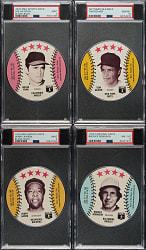 1976 to 1978 Carousel, Saga, and Dairy Isle Discs Hall of Fame and Star PSA-Graded Collection (16)