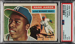 1956 Topps #31 Hank Aaron White Back PSA EX 5 (MC)