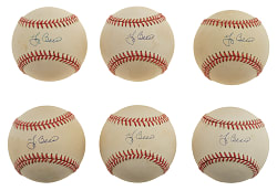 Yogi Berra Single-Signed Baseball Collection (6) - PSA/DNA