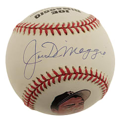 Joe DiMaggio Single-Signed Portrait Baseball PSA/DNA MINT 9