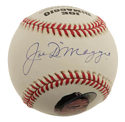Joe DiMaggio Single-Signed Portrait Baseball PSA/DNA MINT 9