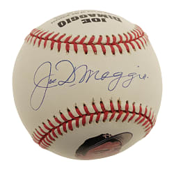 Joe DiMaggio Single-Signed Portrait Baseball PSA/DNA MINT 9