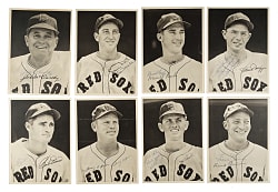 1948 and 1949 Boston Red Sox Collection (18) Including Eight Signed Pictures