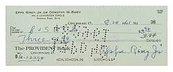 1961 Eppa Rixey Signed Check