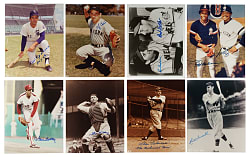 Hall of Fame and Stars Signed Photograph Collection (18) Including Yogi Berra, Charles Gehringer and Reggie Jackson