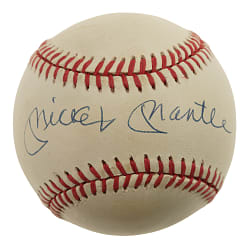 Mickey Mantle Single-Signed Baseball - JSA