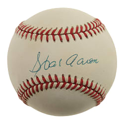 Hank Aaron Single-Signed Baseball