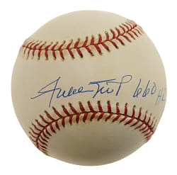 Willie Mays Single-Signed Baseball with "660 HR" and "3283 H" Inscriptions