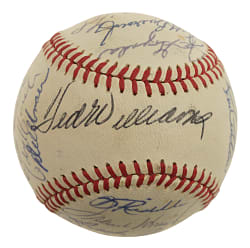 1971 Washington Senators Team-Signed Baseball with Ted Williams and Nellie Fox - JSA