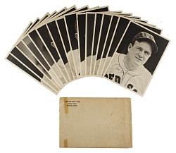 1947 Boston Red Sox Picture Pack Complete Set (25) Plus Original Envelope