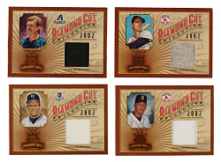 2002 Donruss Diamond Kings Complete Set Pair (2 Sets, 300 Cards) Plus 11 Relic Cards Including Ted Williams, George Brett, and Pedro Martinez