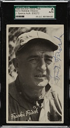 Signed 1936 R314 Goudey "Wide Pen" Premium Frank Frisch - SGC/JSA