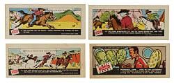 1951 R792-2 and R792-3 Ziegler Candy Adventures at the Giant Bar Ranch Space and Western Complete and Partial Set Pair (2 Sets, 39 Cards)