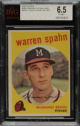 1959 Topps #40 Warren Spahn BVG EX-MT+ 6.5