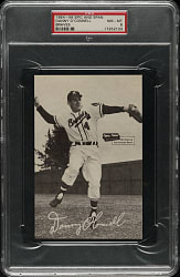 1954-1956 Spic and Span Braves Danny O'Connell PSA NM-MT 8
