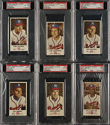 1954 Johnston Cookies PSA-Graded Collection (6)