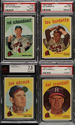 1959 Topps PSA-, SGC- and BVG-Graded Collection (22)