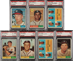 1961 Topps PSA-Graded Collection (7)