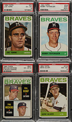 1964 Topps PSA- and SGC-Graded Collection (13) Including Phil Niekro Rookie and Joe Torre