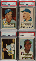 1952 Topps Low-Number PSA VG-EX 4 Collection (63)