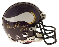 Minnesota Vikings "Purple People Eaters" Multi-Signed Mini Helmet: Page, Eller, Marshall, and Larsen