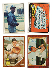 Signed 1952 To 2008 Topps, Bowman and Donruss Collection (98) Including Ed Mathews, Hank Aaron and Red Schoendienst