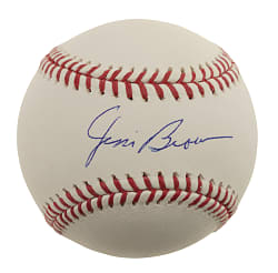 Jim Brown Single-Signed Baseball - JSA
