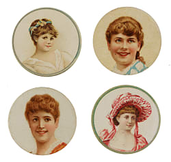1880s N228-1 and N228-2 Kinney "Novelties" Near-Complete and Partial Set Pair (2 Sets, 64 Cards)