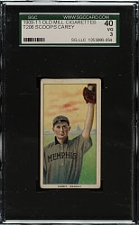 1909-1911 T206 White Border Scoops Carey Southern Leaguer SGC VG 40