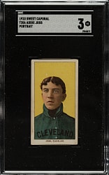 1909-1911 T206 White Border Addie Joss Portrait SGC VG 3