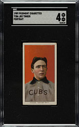 1909-1911 T206 White Border Joe Tinker Portrait SGC VG/EX 4