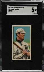 1909-1911 T206 White Border Danny Murphy Batting SGC EX 5 - Sovereign 350 Back
