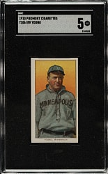 1909-1911 T206 White Border Irv Young SGC EX 5