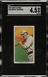 1909-1911 T206 White Border Whitey Alperman SGC VG/EX+ 4.5