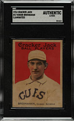 1914 E145 Cracker Jack #17 Roger Bresnahan SGC Authentic