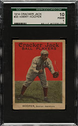 1914 E145 Cracker Jack #35 Harry Hooper SGC POOR 10