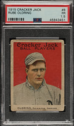 1915 E145 Cracker Jack #8 Rube Oldring PSA FAIR 1.5