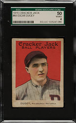 1915 E145 Cracker Jack #60 Oscar Dugey SGC VG/EX 50