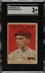 1915 E145 Cracker Jack #135 William Killifer SGC VG 3