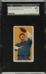 1909-1911 T206 White Border Mike Mitchell SGC VG 40 - Sovereign 350 Back