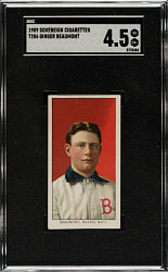 1909-1911 T206 White Border Ginger Beaumont SGC VG/EX+ 4.5 - Sovereign 150 Back