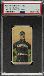 1909-1911 T206 White Border Fielder Jones Hands at Hips PSA FAIR 1.5 - Sovereign 150 Back