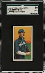 1909-1911 T206 White Border Lee Tannehill (L. Tannehill on Front) SGC VG/EX 50 - Sovereign 150 Back