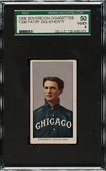 1909-1911 T206 White Border Patsy Dougherty Portrait SGC VG/EX 50 - Sovereign 150 Back