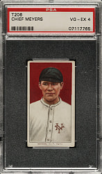1909-1911 T206 White Border Chief Meyers PSA VG-EX 4 - Sovereign 460 Back
